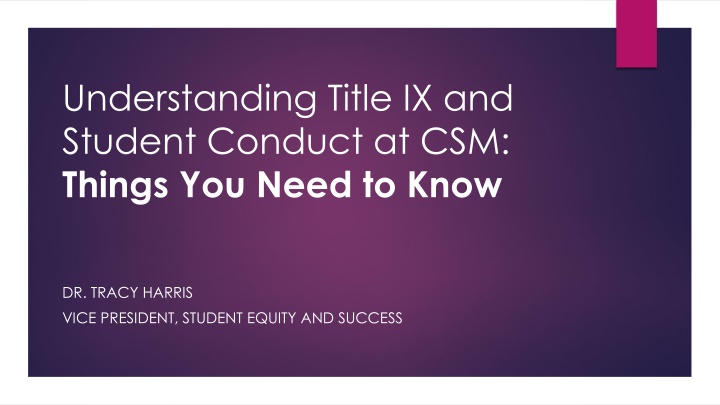 understanding title ix and student conduct n.w