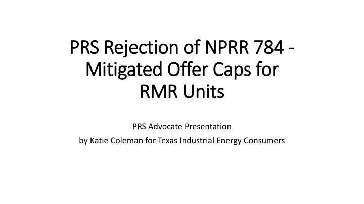 prs rejection of nprr 784 prs rejection of nprr n.w