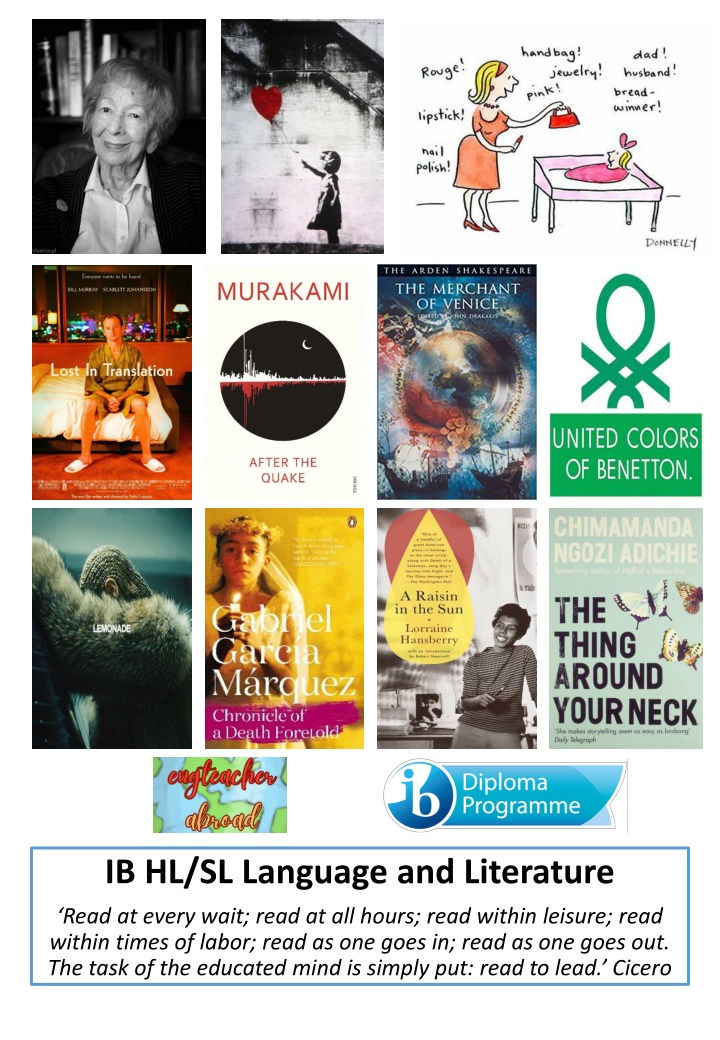 ib hl sl language and literature n.w