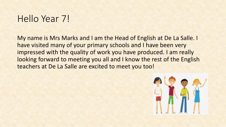 hello year 7 n.w
