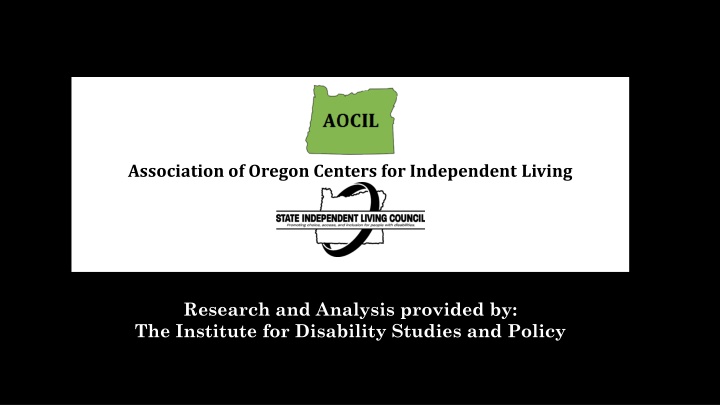 association of oregon centers for independent n.w