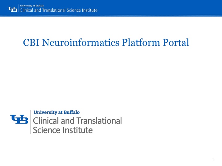 cbi neuroinformatics platform portal n.w