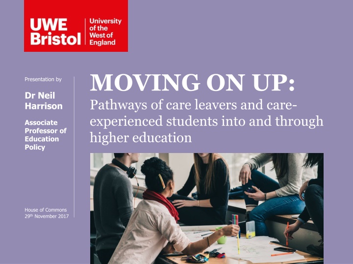 moving on up pathways of care leavers and care n.w