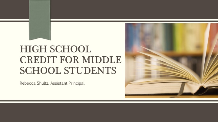 high school credit for middle school students n.w
