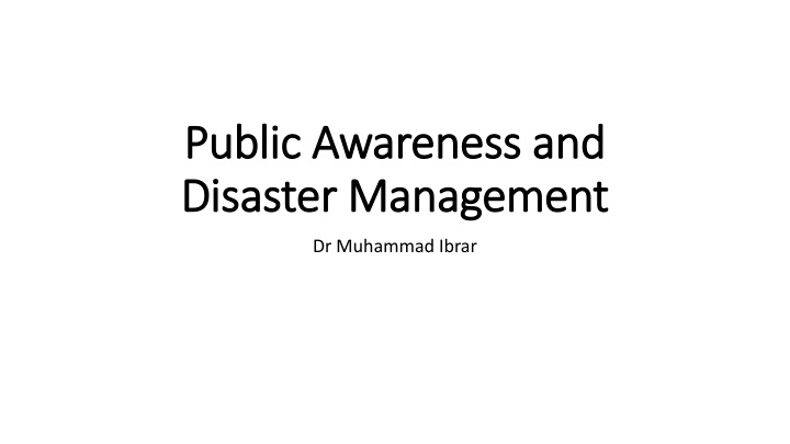 public awareness and public awareness n.w