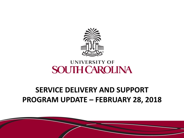 service delivery and support program update n.w