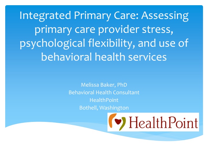 integrated primary care assessing primary care n.w