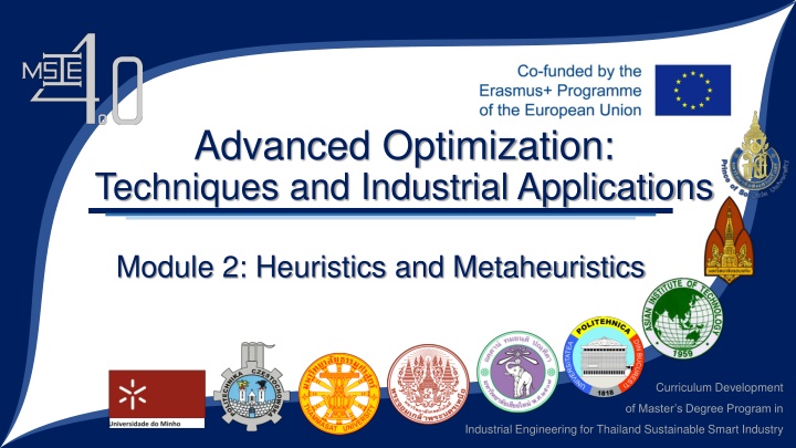advanced optimization techniques and industrial n.w