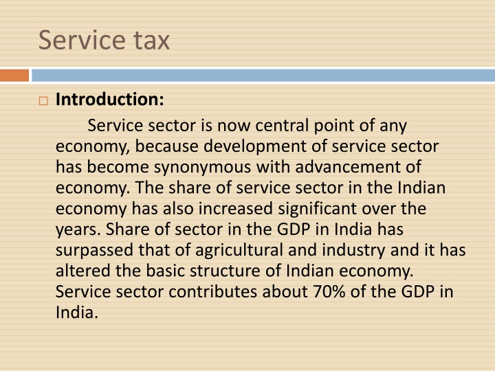 service tax n.w