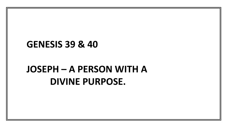 genesis 39 40 n.w