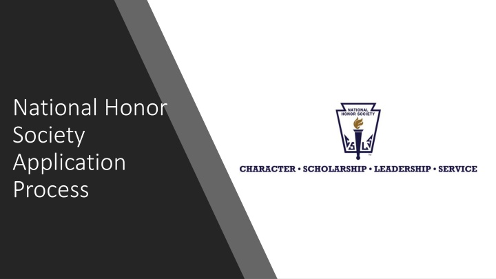 national honor society application process n.w