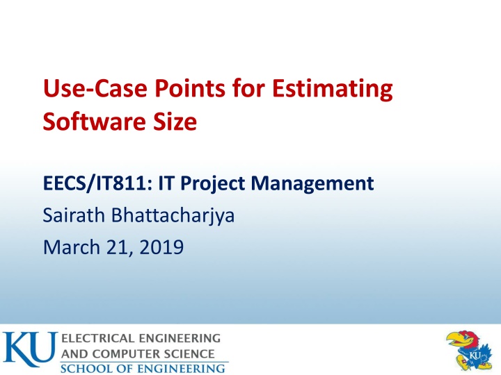 use case points for estimating software size n.w