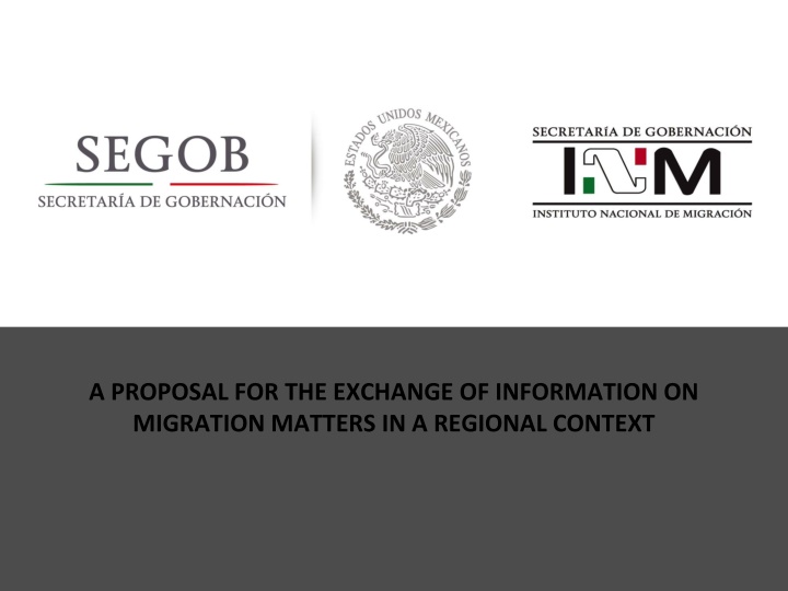 a proposal for the exchange of information n.w