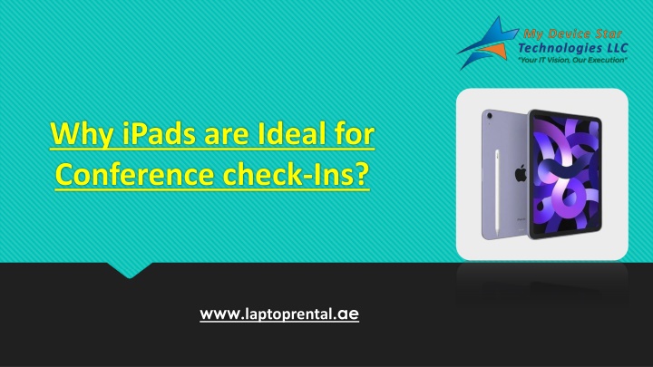 Benefits of iPads for Faster Conference Check-Ins