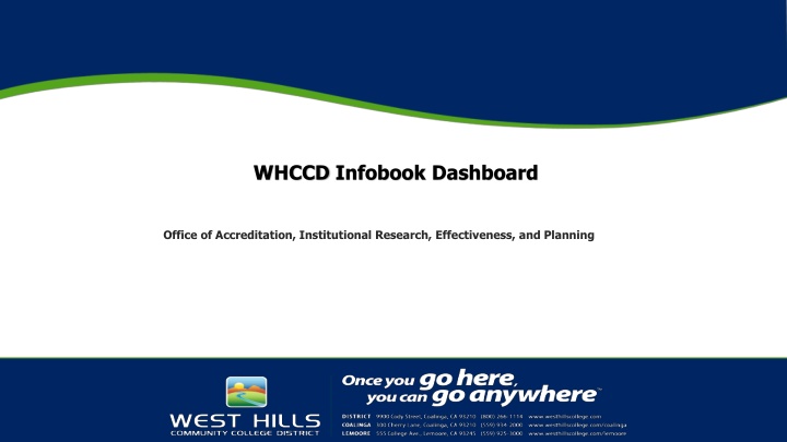 whccd infobook dashboard n.w