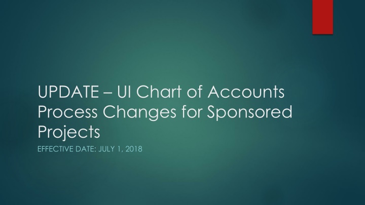 update ui chart of accounts process changes n.w