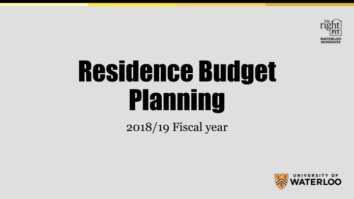 residence budget planning 2018 19 fiscal year n.w