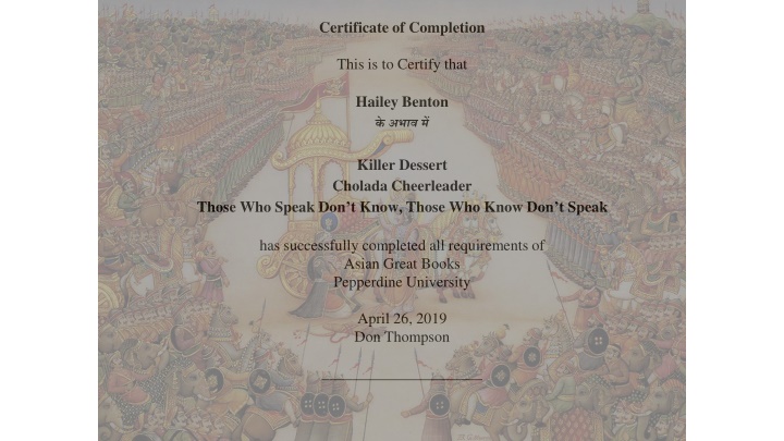 certificate of completion n.w