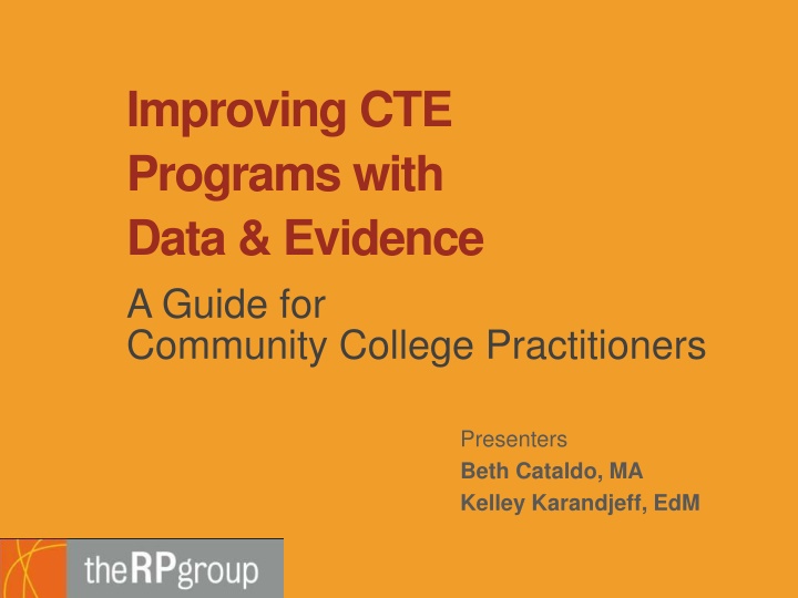 improving cte programs with data evidence n.w