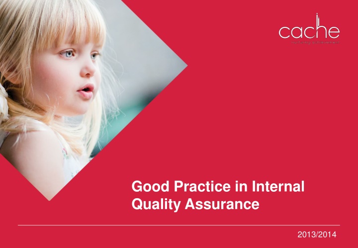 good practice in internal quality assurance n.w