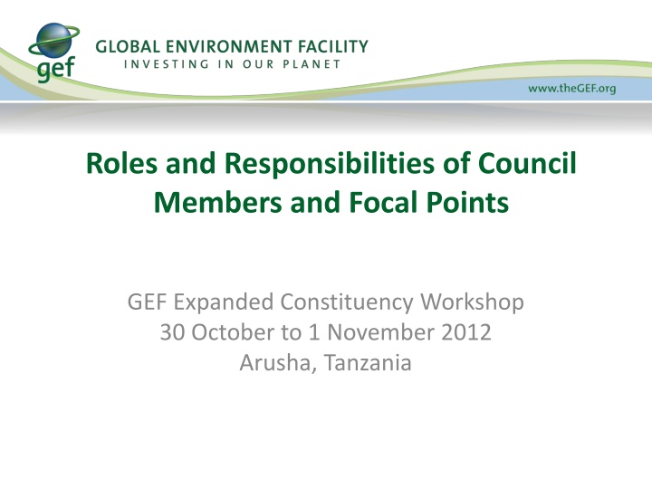 roles and responsibilities of council members n.w
