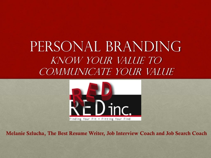 personal branding know your value to communicate n.w
