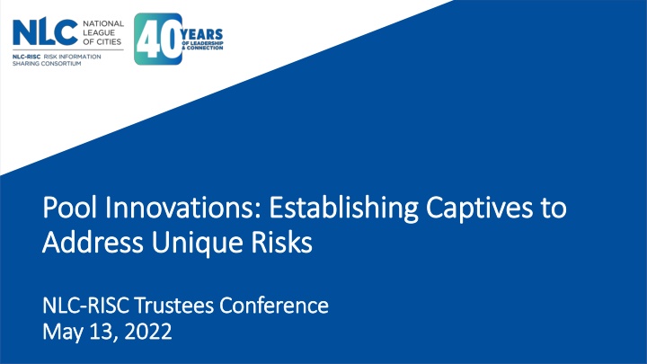 pool innovations establishing captives to pool n.w