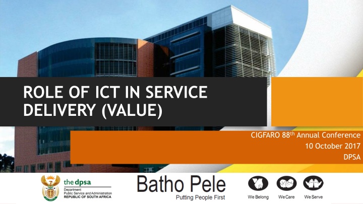 role of ict in service delivery value n.w