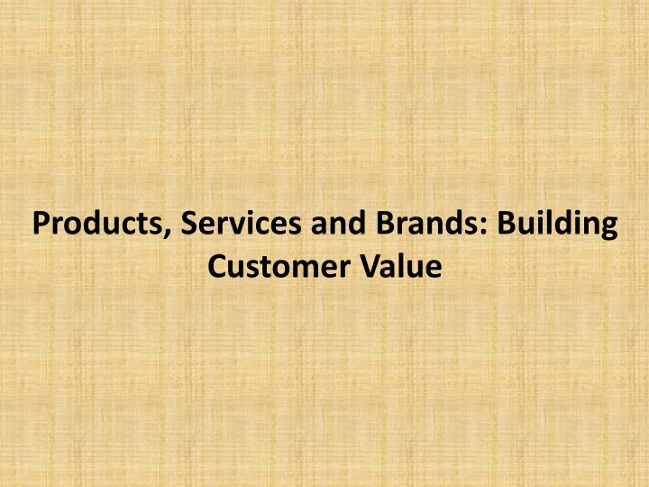 products services and brands building customer n.w