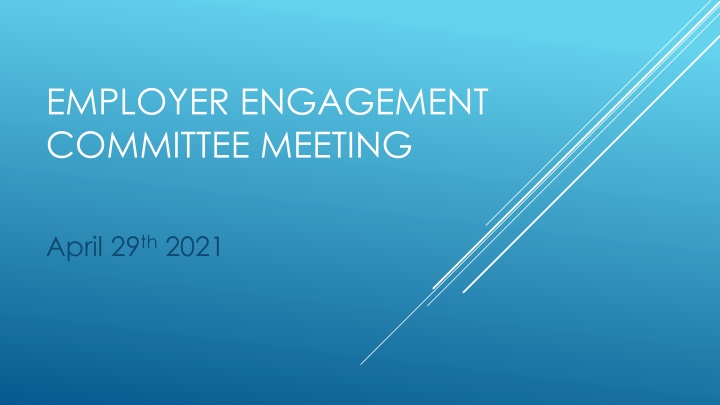 employer engagement committee meeting n.w