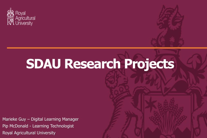 sdau research projects n.w