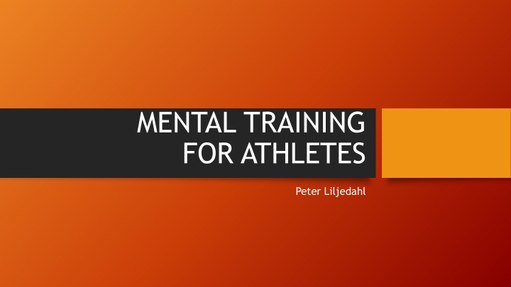 mental training for athletes n.w