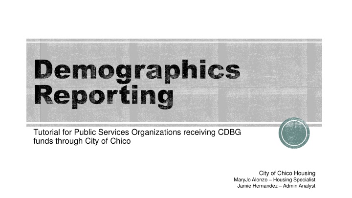 demographics reporting n.w
