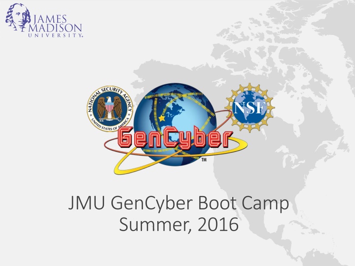 jmu gencyber boot camp summer 2016 n.w