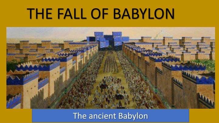 the fall of babylon n.w