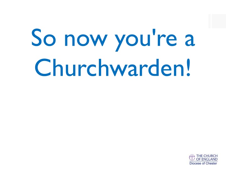 so now you re a churchwarden n.w