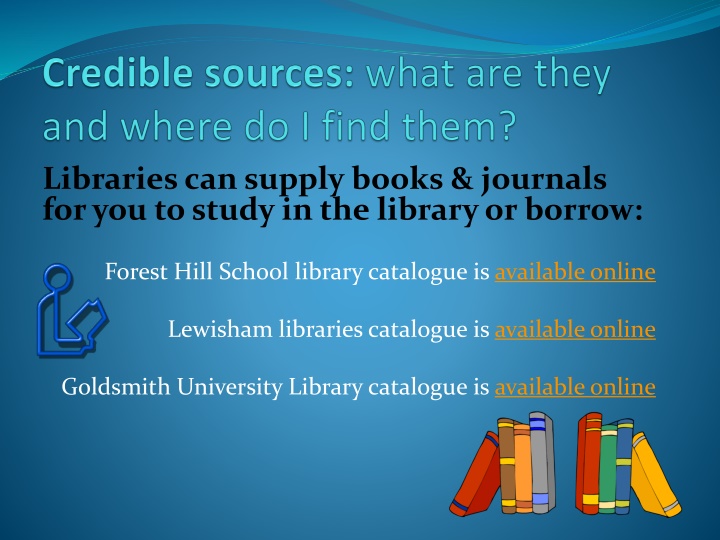 libraries can supply books journals n.w