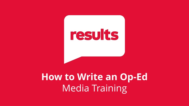 how to write an op ed media training n.w
