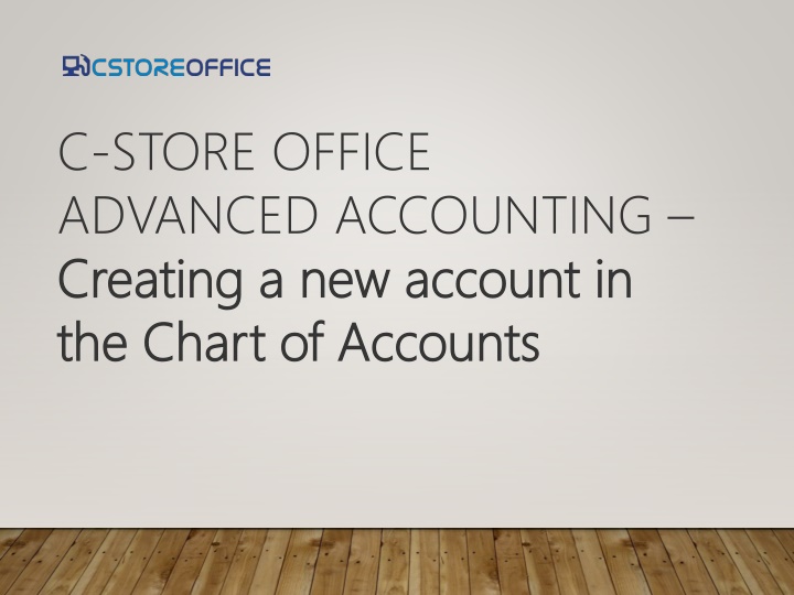 c store office advanced accounting creating n.w