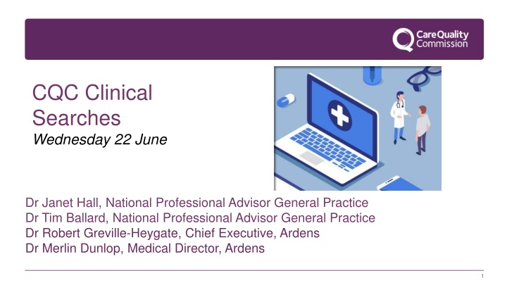 cqc clinical searches wednesday 22 june n.w