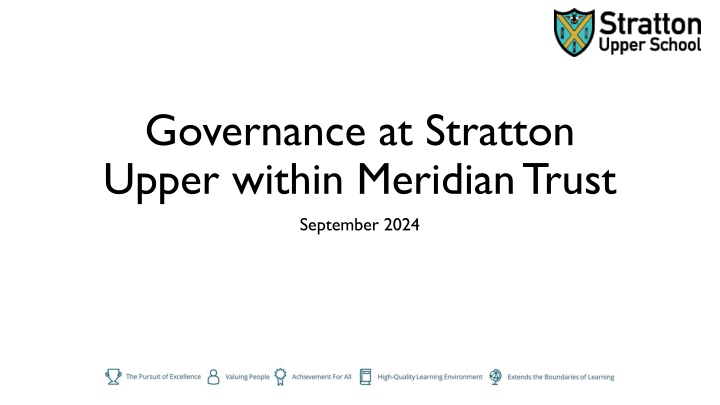 governance at stratton upper within meridian trust n.w