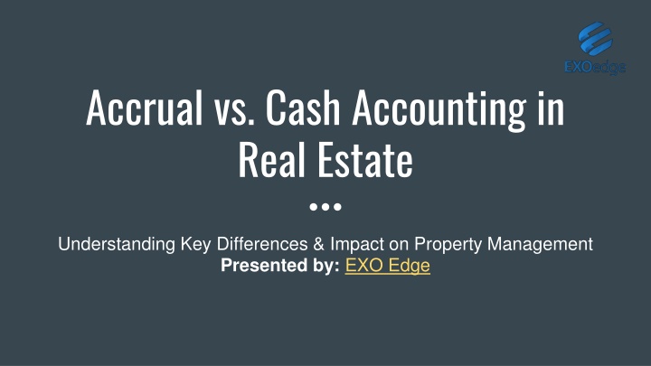Accrual vs. Cash Accounting in Real Estate
