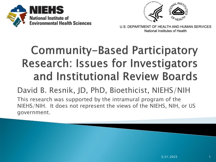 david b resnik jd phd bioethicist niehs nih this n.w