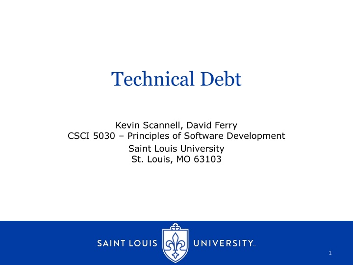 technical debt n.w