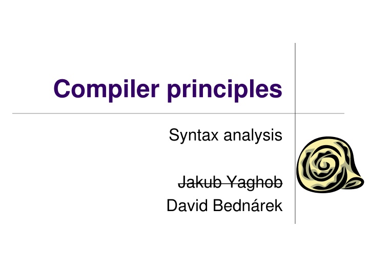 compiler principles n.w
