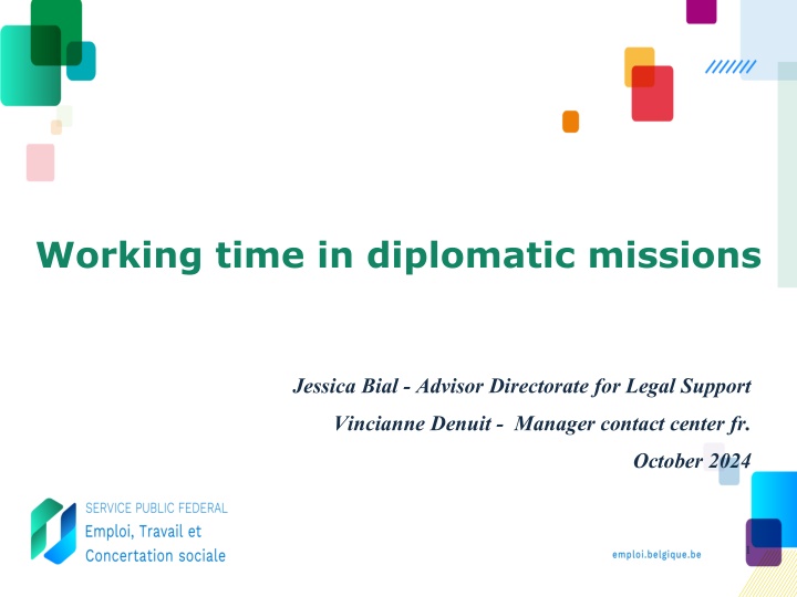 working time in diplomatic missions n.w