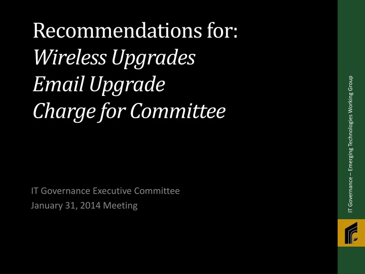 recommendations for wireless upgrades email n.w