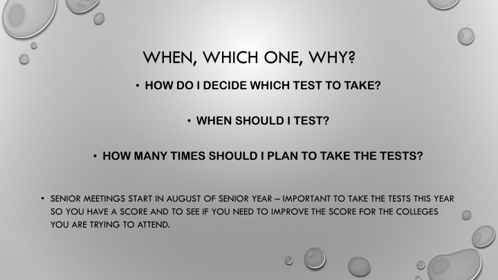 when which one why n.w