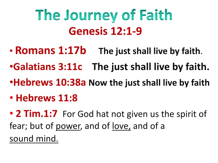 the journey of faith n.w