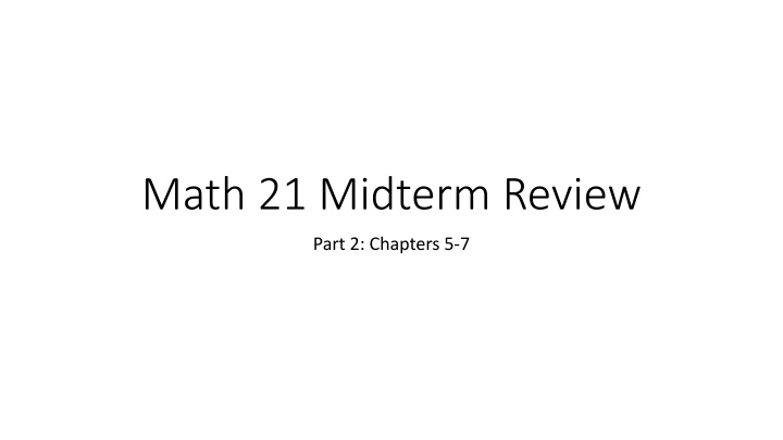math 21 midterm review n.w